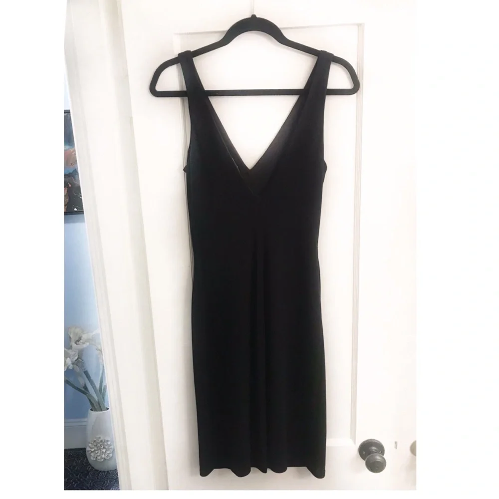 White House Black Market Black Cocktail Little Black Dress LBD Dress - Picture 5 of 7